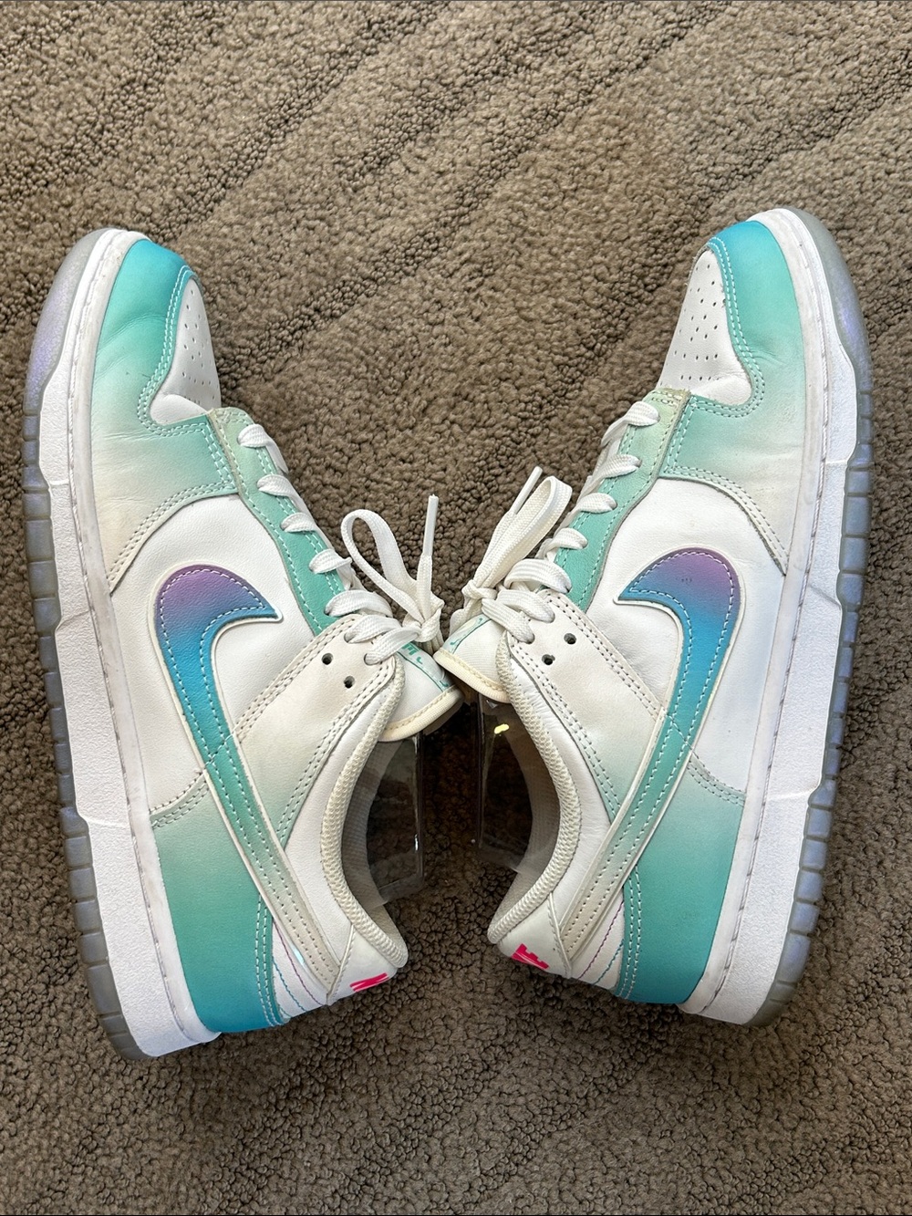 Nike Women’s Dunk Low “Unlock Your Space” in Iridescent Size 9 - Picture 7 of 8